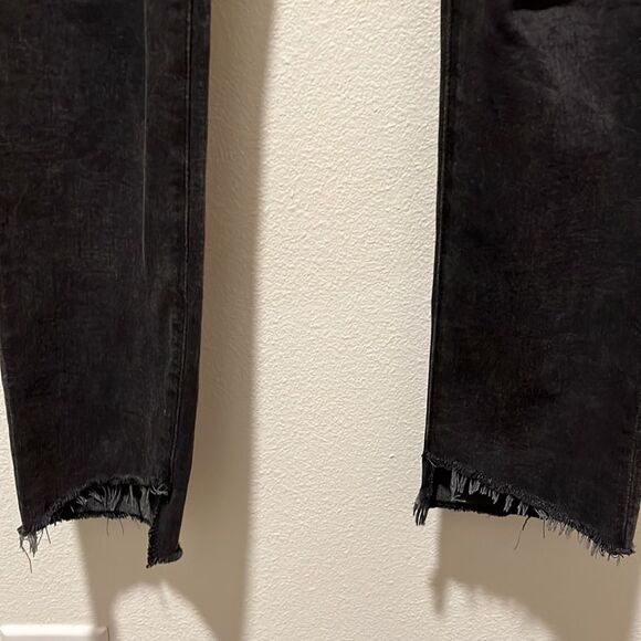 Adriano Goldschmied The Legging Ankle-Super skinny Ankle Grey Denim 28R fray hem - Picture 6 of 7